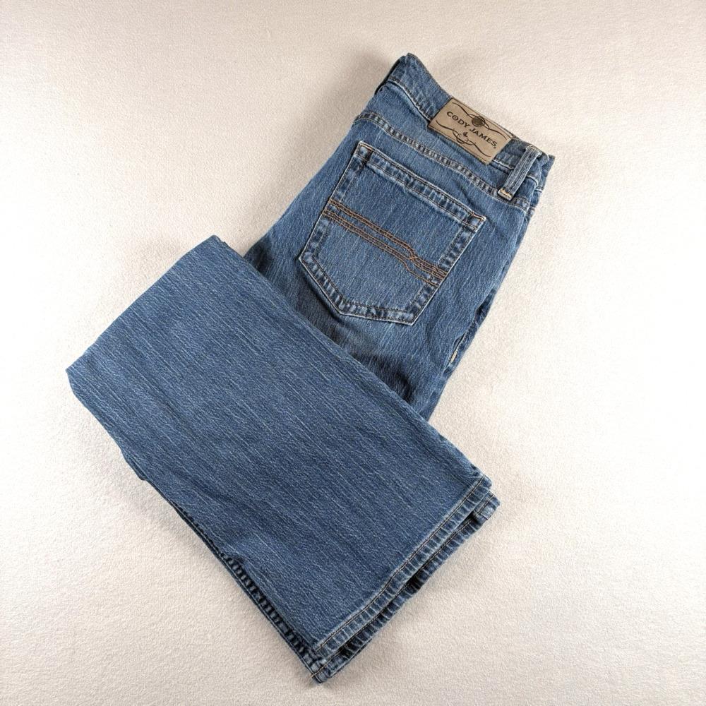 Cody James Men's 32x30 Bootcut Jeans Medium Wash Western Denim
